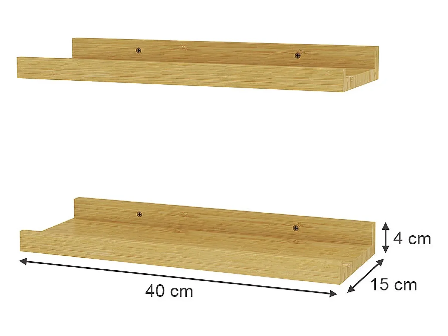 Prateleira*Vicco Wandregal madeira natural 40x15x4 linus Natural claro