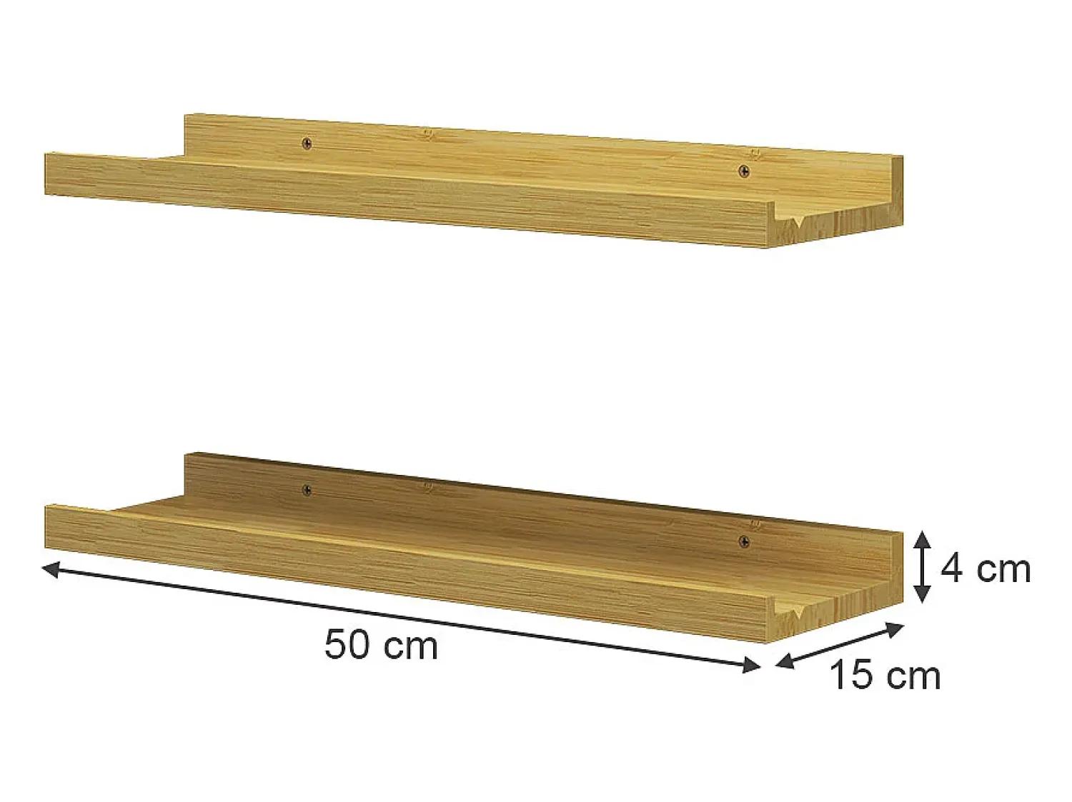 Prateleira|Vicco Wandregal madeira natural 50x15x4 linus Natural claro