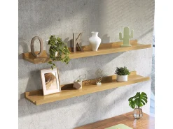 Prateleira|Vicco Wandregal madeira natural 90x15x4 linus Natural claro