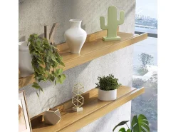 Prateleira|Vicco Wandregal madeira natural 90x15x4 linus Natural claro
