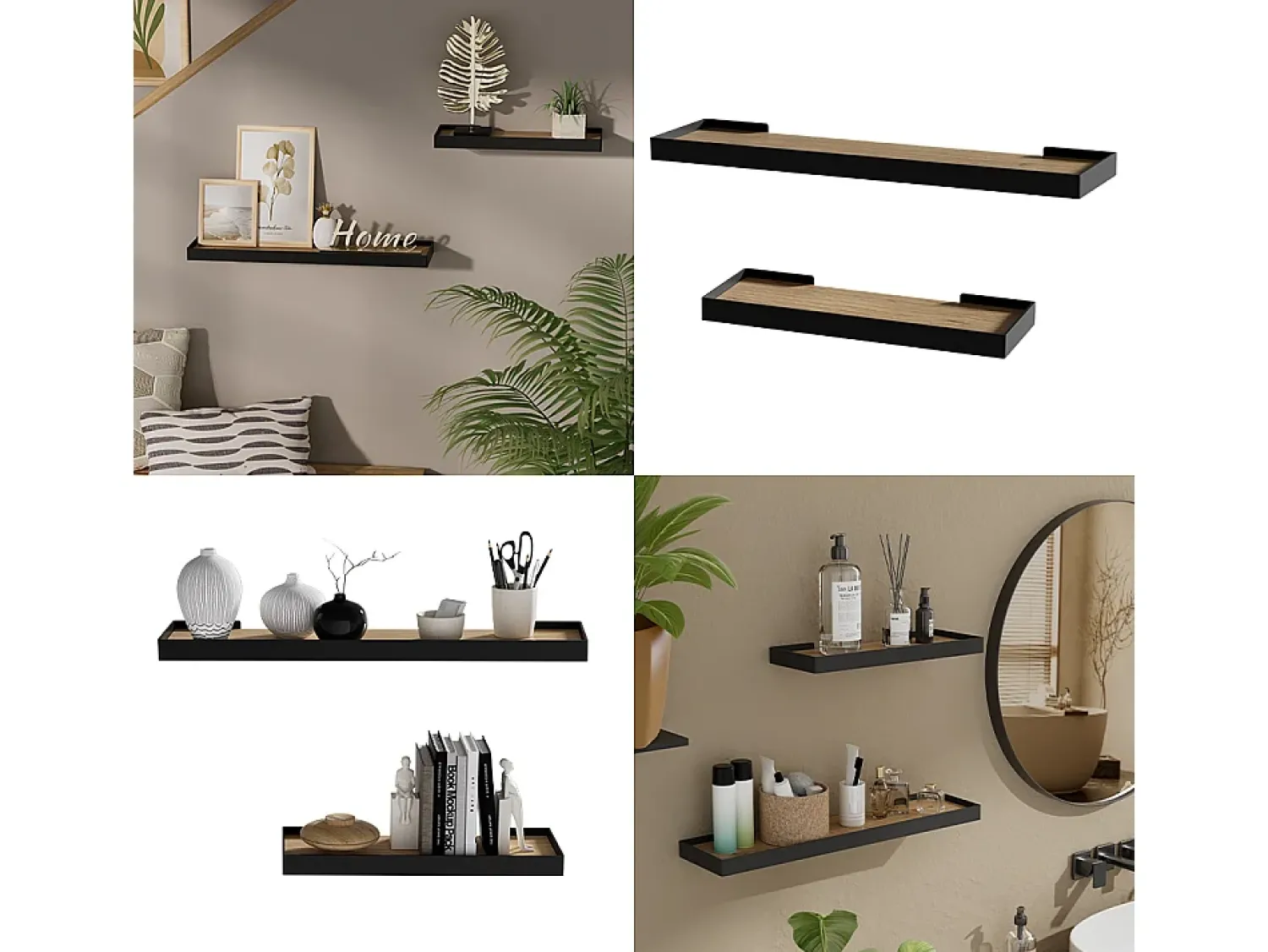 Online Vicco Wandregal /carvalho 60x15x3 erni Preto