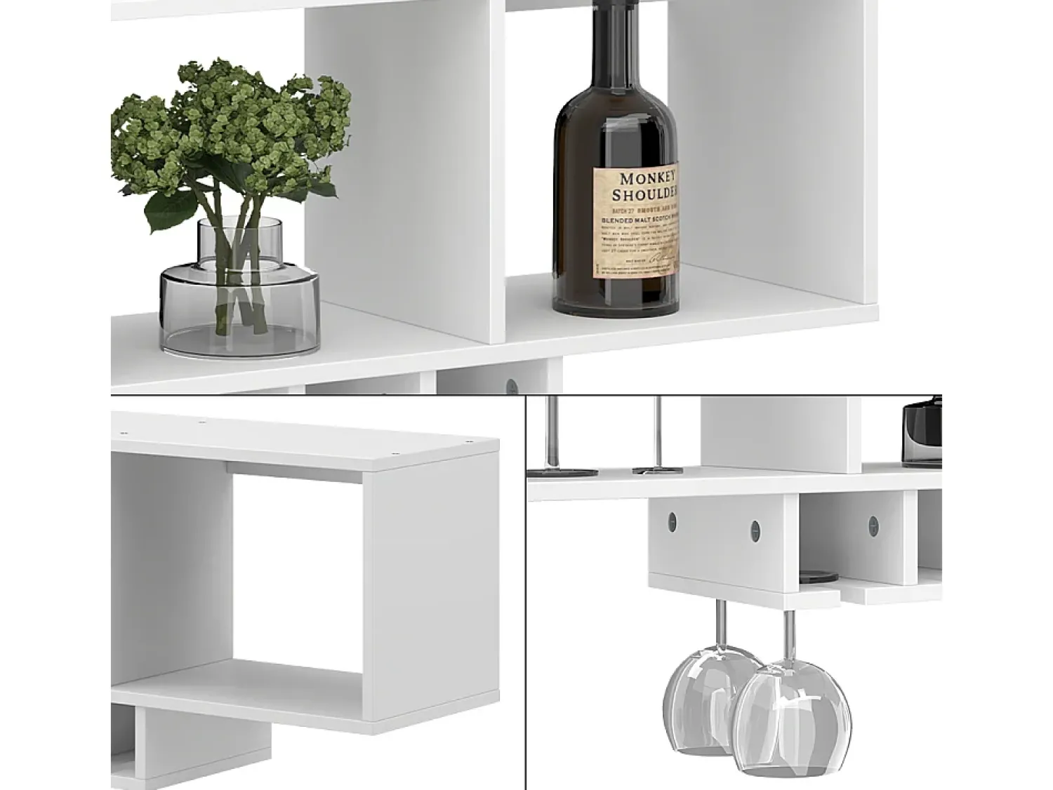 Vicco Weinglasregal 90x32.5x22 vin^ Acessórios De Arrumação|Acessório Vinho E Bar