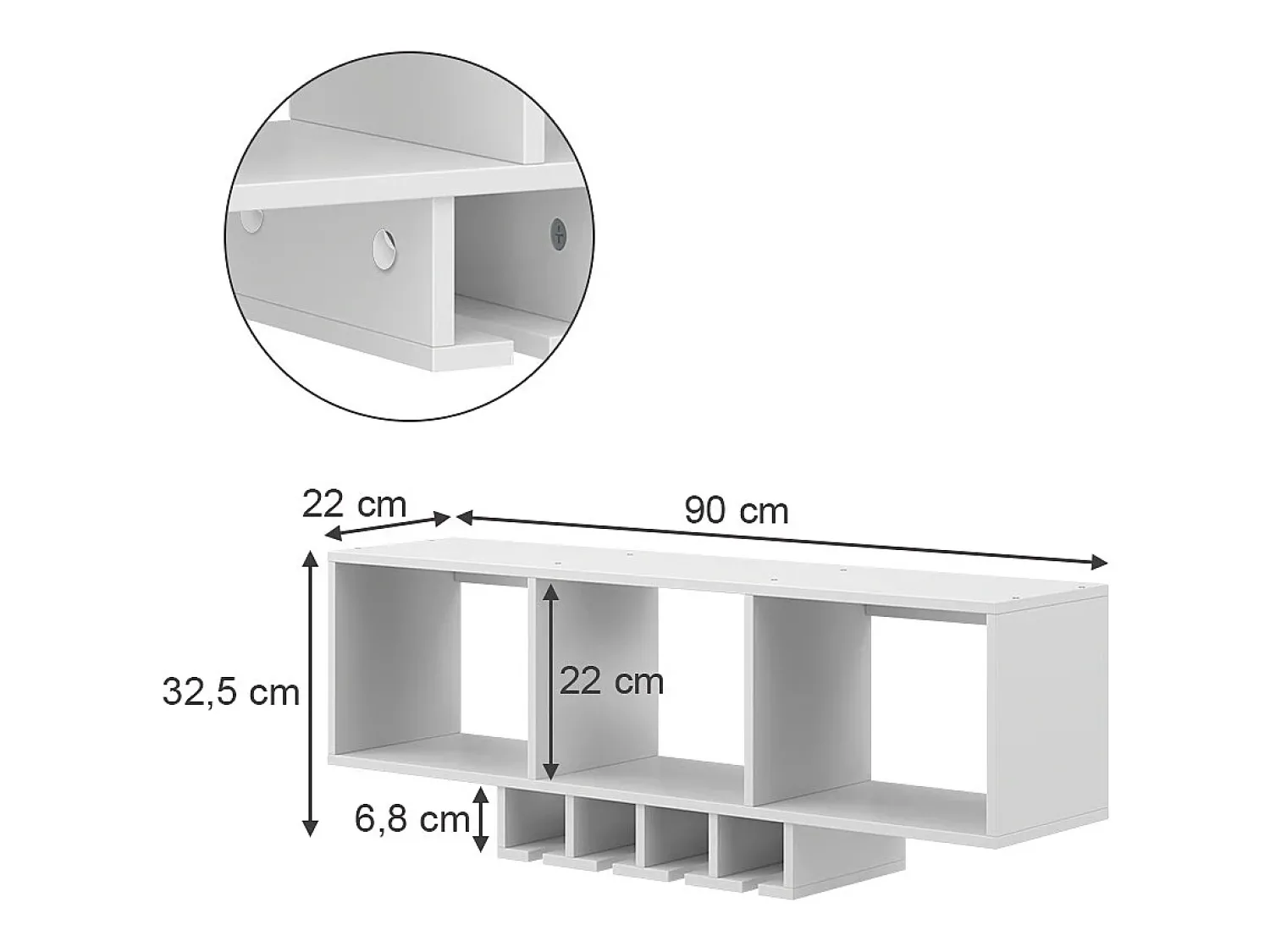Vicco Weinglasregal 90x32.5x22 vin^ Acessórios De Arrumação|Acessório Vinho E Bar