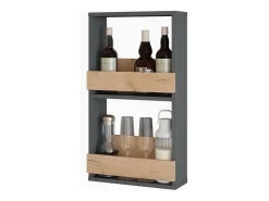 Vicco Weinglasregal carvalho goldkraft/antracite 40x15.1x72 repose^ Acessórios De Arrumação|Acessório Vinho E Bar