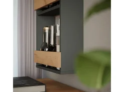 Vicco Weinglasregal carvalho goldkraft/antracite 40x15.1x72 repose^ Acessórios De Arrumação|Acessório Vinho E Bar