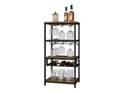 Acessórios De Arrumação|Acessório Vinho E Bar|Vicco Weinregal carvalho rústico 50x35x100 vela Natural escuro