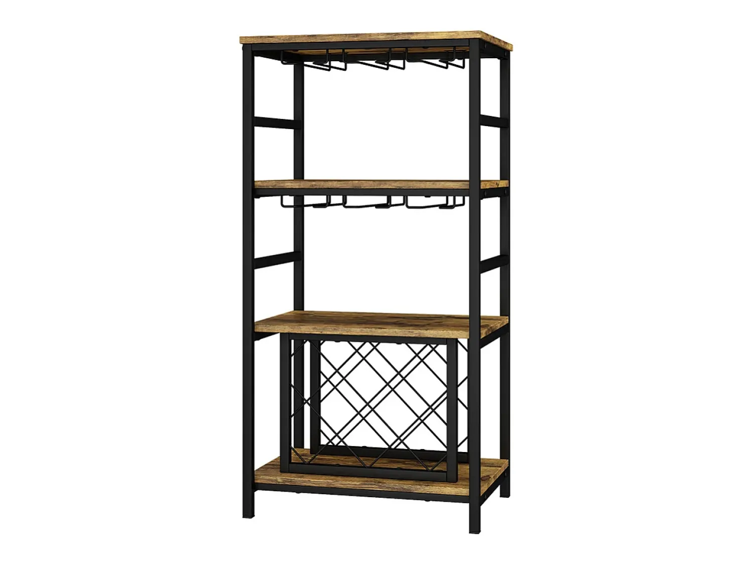 Acessórios De Arrumação|Acessório Vinho E Bar*Vicco Weinregal carvalho rústico 50x35x100 vela Natural escuro
