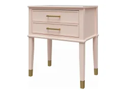 CosmoLiving by Cosmopolitan Westerleigh | Mesa de apoio com 2 gavetas em MDF^ Mesa De Apoio
