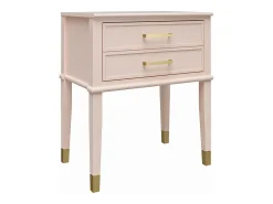 CosmoLiving by Cosmopolitan Westerleigh | Mesa de apoio com 2 gavetas em MDF^ Mesa De Apoio