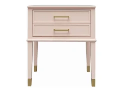 CosmoLiving by Cosmopolitan Westerleigh | Mesa de apoio com 2 gavetas em MDF^ Mesa De Apoio