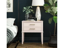 CosmoLiving by Cosmopolitan Westerleigh | Mesa de apoio com 2 gavetas em MDF^ Mesa De Apoio