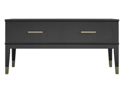 Mesa De Centro*CosmoLiving by Cosmopolitan Westerleigh | Mesa de centro com tampo elevatório em MDF Preto