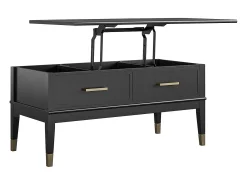 Mesa De Centro*CosmoLiving by Cosmopolitan Westerleigh | Mesa de centro com tampo elevatório em MDF Preto
