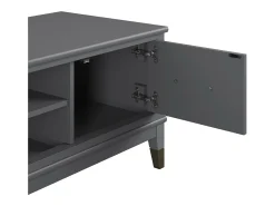 Sale CosmoLiving by Cosmopolitan Westerleigh | Móvel para TV com 2 portas em MDF Cinza Cinzento