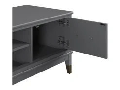 Sale CosmoLiving by Cosmopolitan Westerleigh | Móvel para TV com 2 portas em MDF Cinza Cinzento