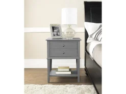 Mesa De Apoio*Dorel Home Weston | Suporte para plantas com efeito de madeira natural Cinzento