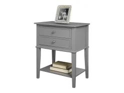 Mesa De Apoio*Dorel Home Weston | Suporte para plantas com efeito de madeira natural Cinzento