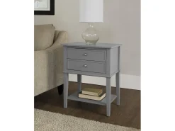 Mesa De Apoio*Dorel Home Weston | Suporte para plantas com efeito de madeira natural Cinzento