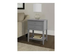 Mesa De Apoio*Dorel Home Weston | Suporte para plantas com efeito de madeira natural Cinzento