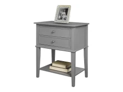 Mesa De Apoio*Dorel Home Weston | Suporte para plantas com efeito de madeira natural Cinzento