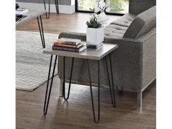 Clearance Dorel Home Weston | Suporte para plantas com efeito carvalho preto Cinzento