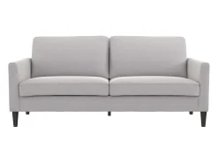 Sale Dorel Home Winston | Sofá 3 Lugares em Linho Cinza Claro Cinzento