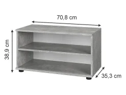 Vicco Wohnzimmerschrank betão 70.8x35.3x38.9 berno^ Prateleira