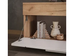 Prateleira*Vicco Wohnzimmerschrank carvalho goldkraft/branco 70.8x35.3x38.9 berno Natural escuro