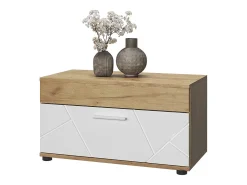 Prateleira*Vicco Wohnzimmerschrank carvalho goldkraft/branco 70.8x35.3x38.9 berno Natural escuro