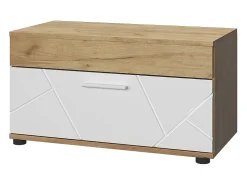 Prateleira*Vicco Wohnzimmerschrank carvalho goldkraft/branco 70.8x35.3x38.9 berno Natural escuro