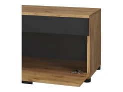 Prateleira*Vicco Wohnzimmerschrank carvalho goldkraft/antracite 70.8x35.3x38.9 berno Natural escuro