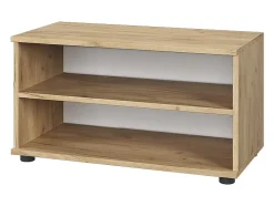 Prateleira*Vicco Wohnzimmerschrank carvalho goldkraft/branco 70.8x35.3x38.9 berno Natural escuro