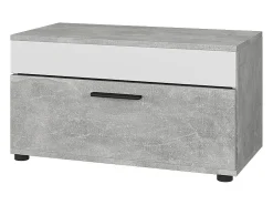 Vicco Wohnzimmerschrank concreto/branco 70.8x35.3x38.9 berno^ Prateleira