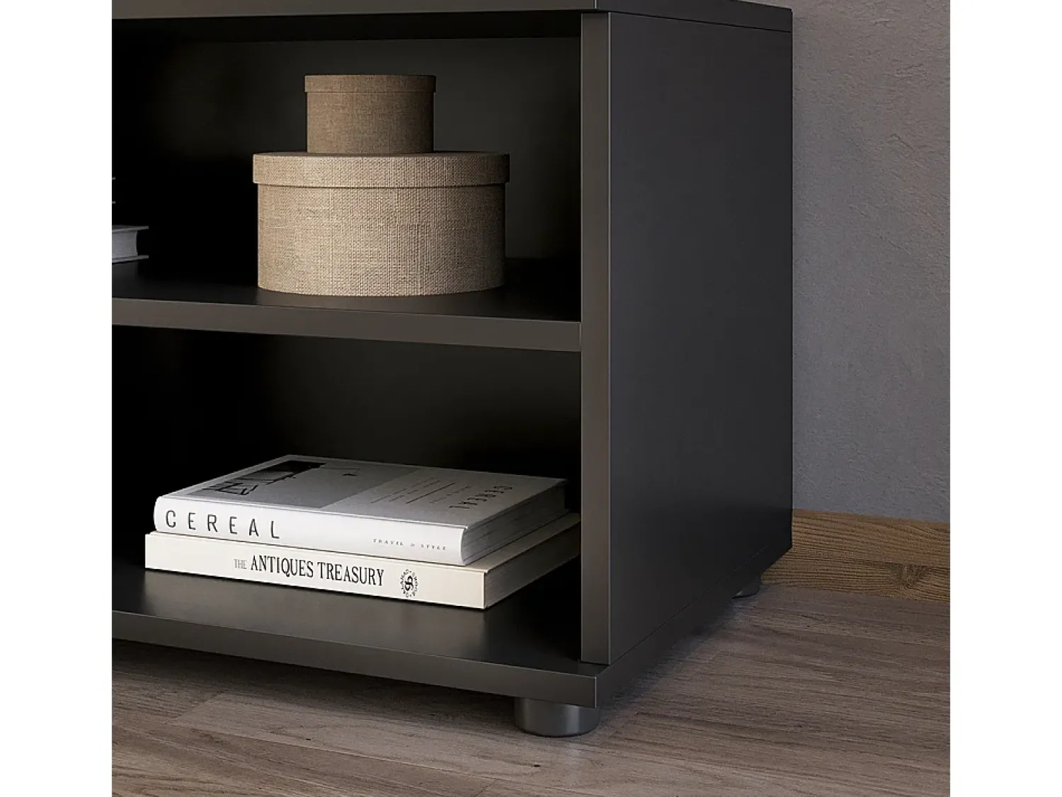 Prateleira|Vicco Wohnzimmerschrank 70.8x35.3x38.9 berno Preto