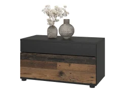 Clearance Vicco Wohnzimmerschrank /estilo antigo 70.8x35.3x38.9 berno Preto