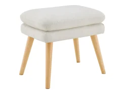 Poltrona|Loft24 Zenia | Cadeira de acento estofada em PU Creme Branco