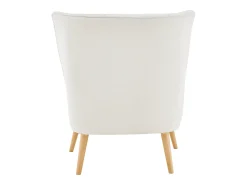Poltrona|Loft24 Zenia | Cadeira de acento estofada em PU Creme Branco