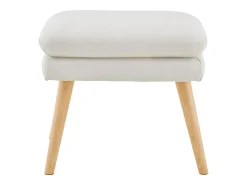 Poltrona|Loft24 Zenia | Cadeira de acento estofada em PU Creme Branco